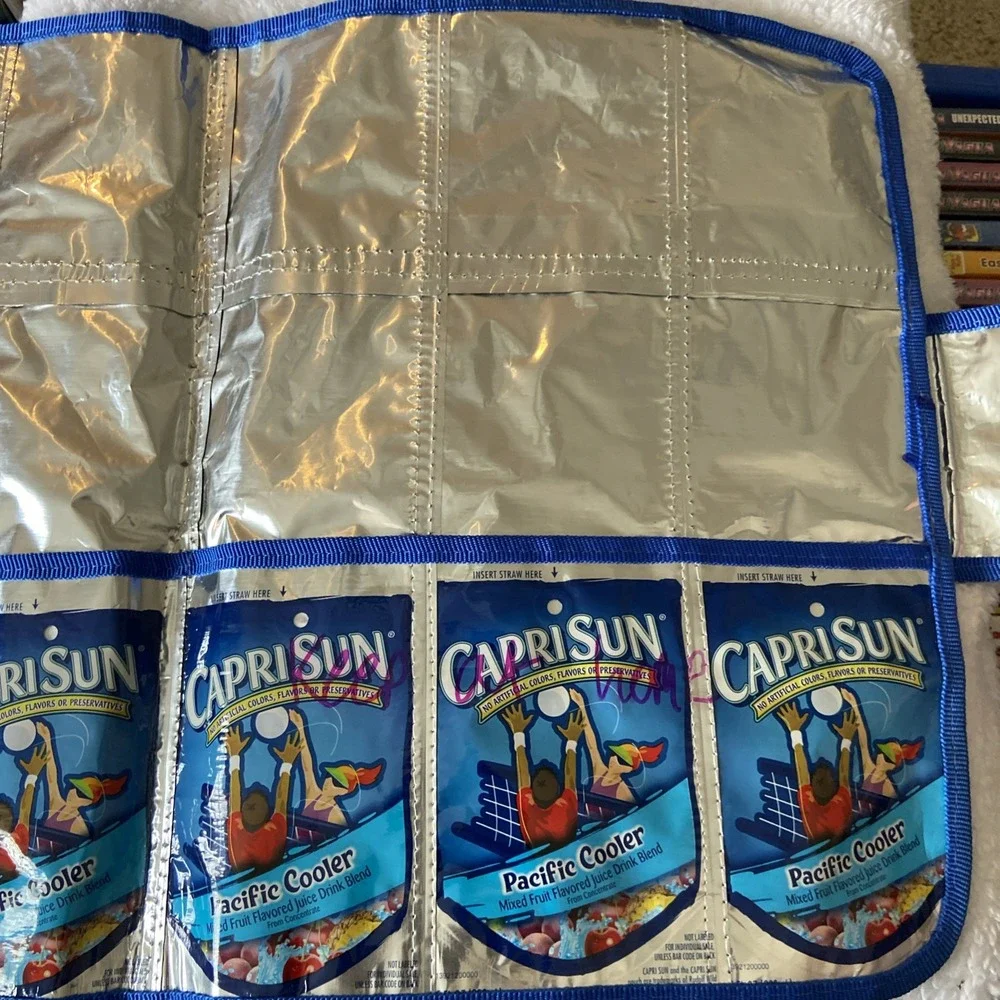 Capri Sun‎ Pacific Cooler Pouch Two Pocket Folder Closure Recycled Reusable